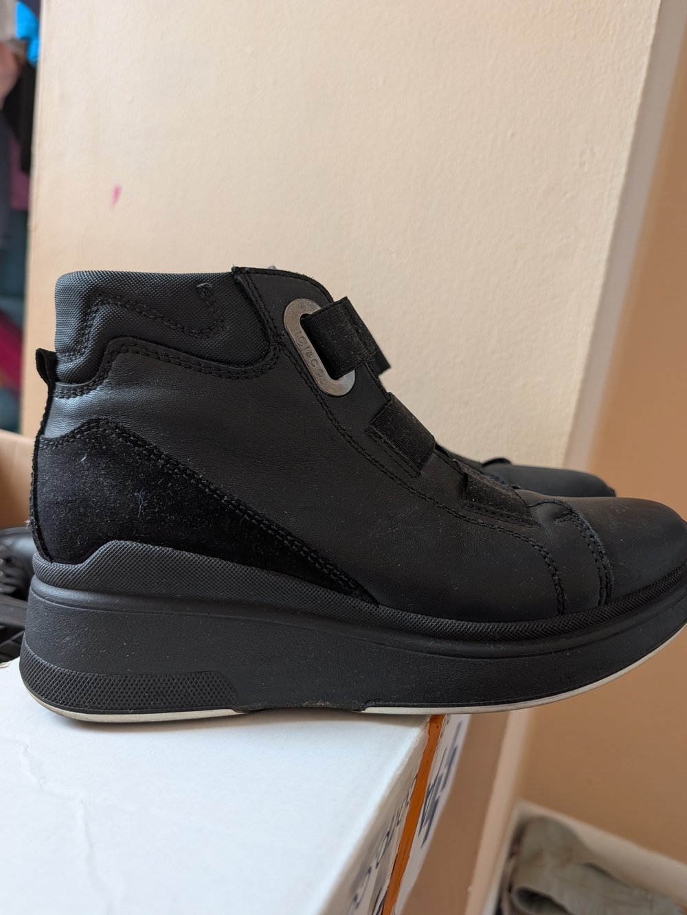 Platform Black Casual Ankle Booties